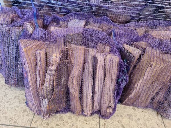Netzsäcke für Brennholz 50x80cm Raschelsäcke