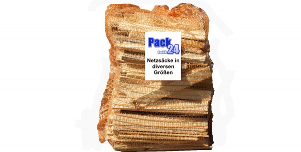 Netzsäcke für Brennholz 42x60cm Raschelsäcke