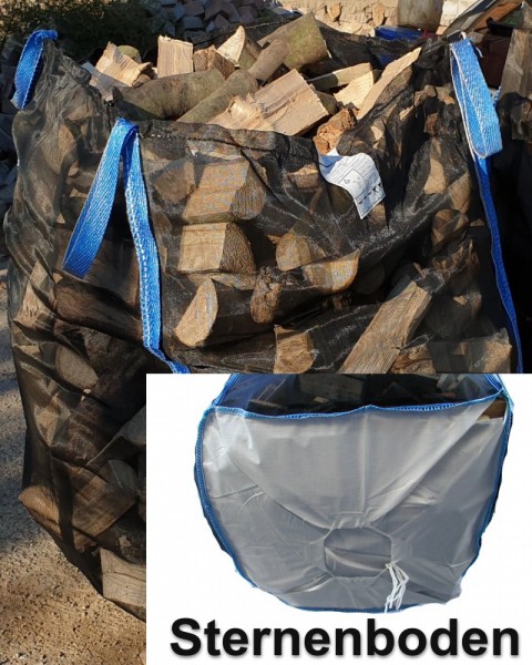 200 Stück Premium Holzbag 100x100x120cm Woodbag mit Sternenboden