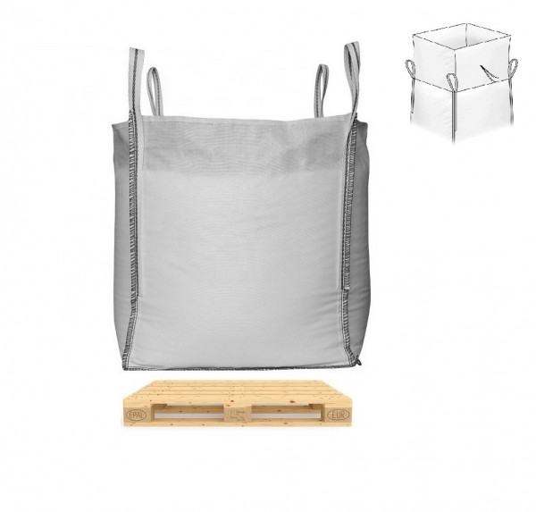 EU-Paletten Big Bag 80 x 120 x 100 mit Schürze