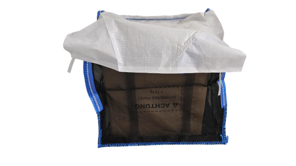 MIDI Holzbag Woodbag 80x80x80cm mit Abdeckung