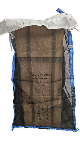 220 Stück Premium Holzbag 100x100x160cm mit Abdeckung