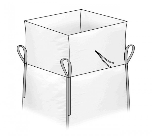 EU-Paletten Big Bag 80 x 120 x 100 mit Schürze